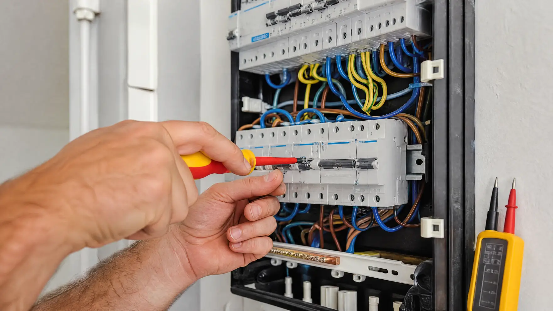 Elektricien aan het werk in Rotterdam Kralingen